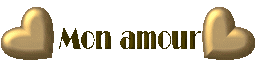 Gif animé mon amour doré